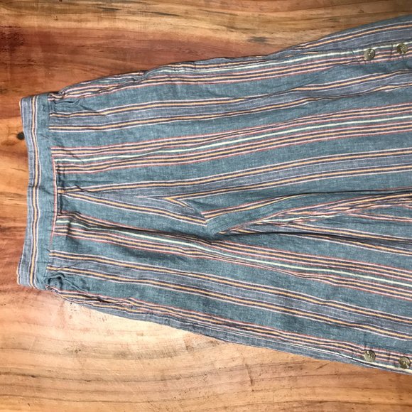 Madewell Huston Pants K9966 Wide Crop linen F3-5 - Picture 9 of 10